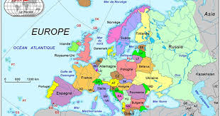 Situation sur la carte de l'ue. Carte Europe Plan