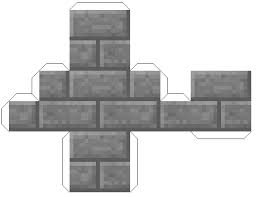 Papercraft Stone Brick Stairs Minecraft Printables Minecraft Blocks Minecraft Templates