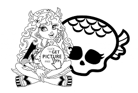 Lagoona Blue Monster High Coloring Page For Kids For Girls Coloring Pages Printables Free Monster Coloring Pages Coloring Pages For Girls Free Coloring Pages