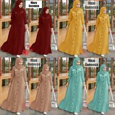 Sedang mencari rekomendasi model baju gamis yang cocok untuk kamu kenakan sehari hari maupun kondangan? Limited Stock Maxi Dress Guenesa Bahan Moscrepe Gamis Remaja Shopee Indonesia