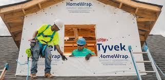 Grade d paper is commonly use is under stucco in the western united states. Tyvek Homewrap
