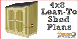 If you have any questions about your purchase or any other product for sale, our customer service representatives are. Lean To Shed Plans 4x8 Step By Step Plans Construct101