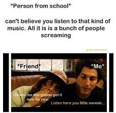 Listen Here You Little Weenie I Love How Vic Jaime Are In This Pic D Pierce The Veil Emo Bands Band Humor