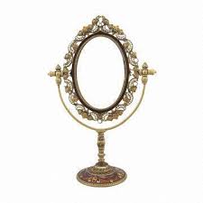 Antique Gold Jeweled Metal Tabletop Mirror On Global Sources Mirror Mirror Table Dressing Table Mirror