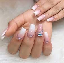 Sooo Gorgeous And Classy Coffin Nails Designs Ombre Acrylic Nails Swarovski Nails