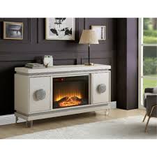 1,643 ivory electric fireplace products are offered for sale by suppliers on alibaba.com, of which you can also choose from electric ivory electric fireplace, as well as from 1 year, 2 years ivory. Acme Furniture Fireplace Ivory Pu Faux Diamonds