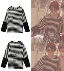 Collections All Idols Fashion Outfits With Striped Shirts White Stripes Shirt Striped Long Sleeve Shirt