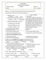 sesha schools srivi online revision worksheet for grade 4 5 children english after you complete the answers for the worksheets please click a photo of the answer sheet and
