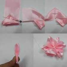 Como Hacer Seis Modelos De Flores Con Cinta De Raso Lodijoella Flores De Cinta Cintas De Raso Cintas