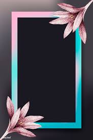 Download Premium Vector Of Pink Flower With Pink And Blue Frame Vector Sigrid S Blog 2020 Cerceve Instagram Panolari Cerceveler