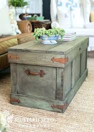 With a spacious hidden storage compartment perfect for stashing away magazines, books, newspapers or whatever else you need kept safe, the. White Trunk Coffee Table Pottery Barn Knock Off Trunk Coffee Table Follow The Video Tut Diy Farmhouse Coffee Table Pottery Barn Inspired Coffee Table Farmhouse