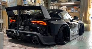 Dec 11, 2018 · in order to install wide fenders, cutting of the front fenders and rear quarter panels is necessary. Liberty Walk S Widebody Toyota Supra Is All Kinds Of Crazy Carscoops