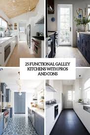 The galley ideal workstation is the answer! 25 Functional Galley Kitchens With Pros And Cons Galley Kitchens Kitchen Marble White Galley Kitchens