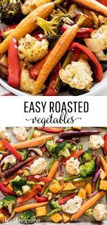 Easy Oven Roasted Vegetables I Heart Naptime Recipe Roasted Vegetables Oven Baked Veggies Easy Roasted Vegetables
