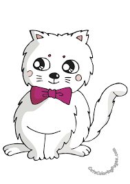 Maybe you would like to learn more about one of these? Cat With Bow Tie Coloring Page Cats Coloring Pages