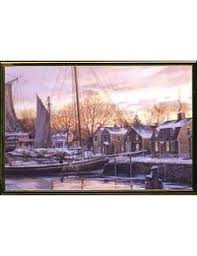 We offer boxed holiday cards perfect for celebrating holidays with friends and family. Christmas Dawn At Old Mystic Seaport Boxed Holiday Cards Nautical Luxuries