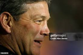 Head coach Kirk Ferentz watches Derrell Johnson-Koulianos of the Iowa...  News Photo