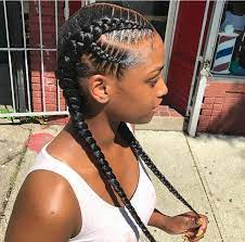 Braided Hairstyles Natural Braid Half Hairstyles Braided Hairstyles Kim Kardashian Braided Two Braid Hairstyles Girls Hairstyles Braids Natural Hair Styles