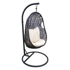 Balancelle De Jardin En Acier Suspendue Noir Et Blanc Balancelle De Jardin Fauteuil Suspendu Sur Pied Fauteuil Suspendu