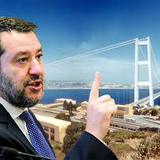 Salvini: "No al Ponte sullo Stretto con materiali un po' turchi e un po'  cinesi"