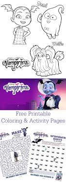 Order a custom coloring page for a special birthday! Disney Junior Vampirina Coloring Pages Dvd Giveaway