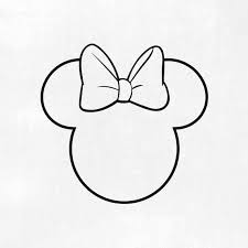 Minnie Head Outline Svg Minnie Svg Dxf Png Instant Download Disney Svg For Cricut Minnie Mouse Svg Disney Svg Minnie Outline Svg Minnie Mouse Drawing Minnie Mouse Outline Mouse Drawing