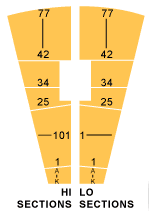 detailed rose bowl seating chart with seat views tickpick