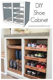 Shorter than the length of the closet. Shoe Storage Cabinet With Trays The Created Home