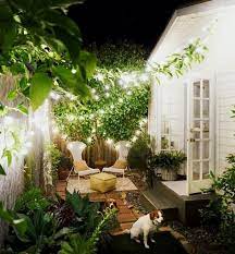 51 Outdoor Lighting Ideas To Light Up Your Garden With Style In 2021 Courtyard Gardens Design Small Backyard Landscaping Small Patio Garden