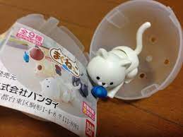 バンダイ cup figure まぐねっこ うたかたの日々 まぐ ガシャポン モチーフ