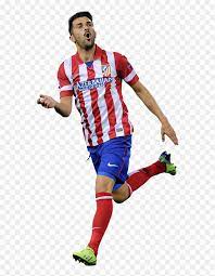 The official credit goes to the atletico madrid official football club. David Villa Atletico De Madrid Png Transparent Png Vhv
