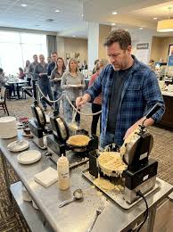 I'm in a hotel with waffle makers at the breakfast buffet, if you think  those big toasters are high pressure you ain't seen nothing yet.