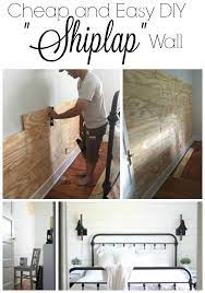 Yes, you can add a diy shiplap wall to your room in a weekend and for less than $40. Cheap And Easy Diy Shiplap Wall Farmhouse On Boone