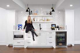 Finally, install dark wooden rational cabinetry; Walk Up Bar With Christine Da Costa Decor By Christine