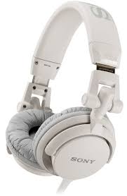 Sony V55 Headphones In White Black Blue Red Colors Dj Style Sony Headphones White Headphones Wired Headphones
