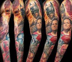 A swedish tattoo artist who really likes speed painting videos, and decided to share my paintings with. Marvel And Dc Comics Movies Tattoo By Alex Noir Post 26370