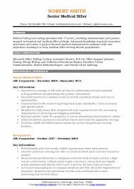 medical biller resume samples qwikresume