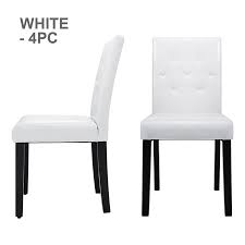Available in white, black, or light blue. Shop Now For The Leisure Armless Accent Dining Chair Set Of 4 Pu Leather Kitchen Chairs For Kitchen Living Room Indoor Coffee Shop Accuweather Shop