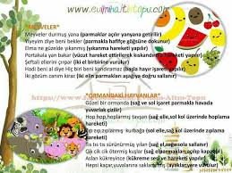 Seyma Gunsoy Adli Kullanicinin Tekerleme Panosundaki Pin Okul Oncesi Parmak Oyun