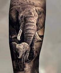 Tattoo Elephant Tattoos Elephant Family Tattoo Realistic Elephant Tattoo