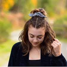 Rihanna short blonde pixie hairstyle with side apart. Cute Girls Hairstyles Obsessed With Hairstylesbygabby Half Up Double Dutch Braids Styled With A Brooklyn And Bailey Whatthecheck Scrunchie So Cute Facebook