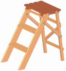 Vintage step ladder, wood three step ladder, small step stool, wooden folding step stool, plant stand, rustic ladder, farmhouse stool. Folding Wooden Stepladder 15 Steps With Pictures Instructables