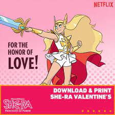 Click on the coloring page to open in a new window and print. Free She Ra Princesses Of Power Valentine S Day Printable Shera