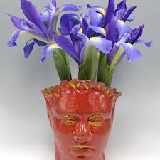 Relief Face Ceramic Sculpture