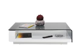 Glass coffee table, clear rectangle side coffee table with lower shelf, modern center table with metal legs, rectangle center table sofa table for living room, 39.4x24x17.7, easy assembly, l5501. Modrest Tide Modern Glass Coffee Table By Vig Furniture