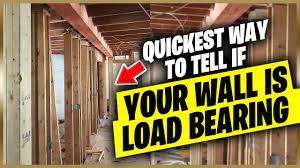 Turns out the wall is load bearing and now it needs to be reinforced. The Fastest Ways To Tell If Your Wall Is Load Bearing Or Not Youtube