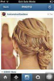Brade To The Side Curly Hair Pulled To A Side Pony Tail Hair Styles Braided Hairstyles For Wedding Hair Looks