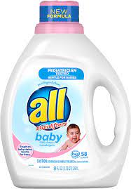 Amazon Com All Baby Detergente Liquido Para Ropa Suave Para Bebe 58 Cargas 88 Onzas Liquidas Salud Y Hogar