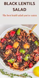 The Most Delicious Black Lentil Salad To Make Foodheal Recipe Vegetarian Recipes Healthy Healthy Eating Recipes Healthy Vegetarian