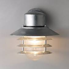Nordlux Vejers Outdoor Wall Light Galvanised Steel Wall Lights Outdoor Wall Lighting Porch Lighting